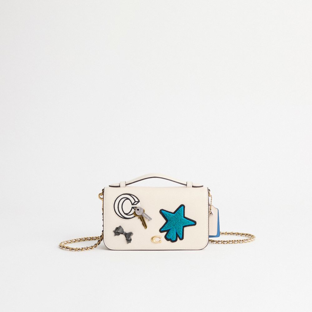 Coach Upcrafted Bea Crossbody Bag In Brass/chalk