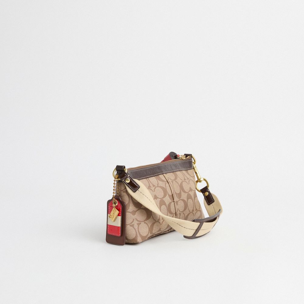 COACH®,Upcrafted Heritage Stripe Demi Bag,,Angle View