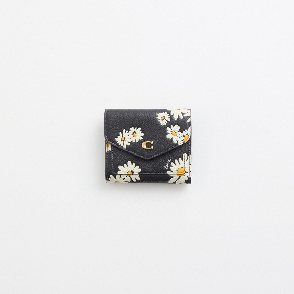 COACH®,Restored Wyn Small Wallet With Floral Print,,Front View