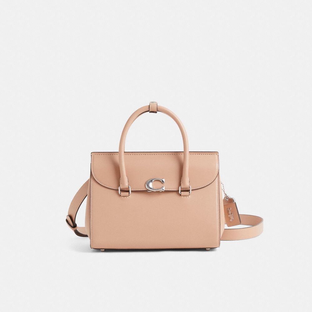 COACH®,Restored Broome Carryall Bag,Calfskin Leather,Satchel,Metal,Logo,Brass,Work, Father's Day,,Front View