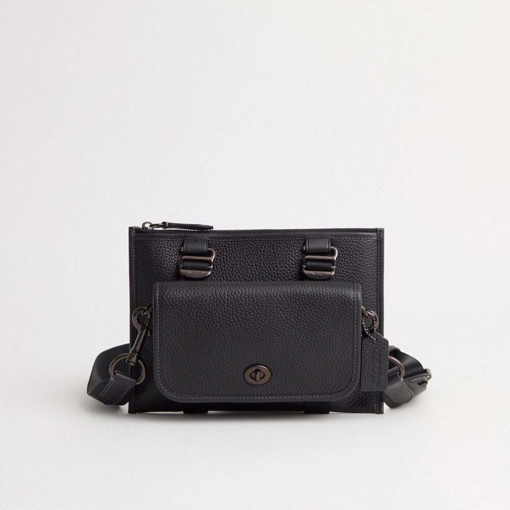 Coach Black shops Leather Dinky Crossbody Bag