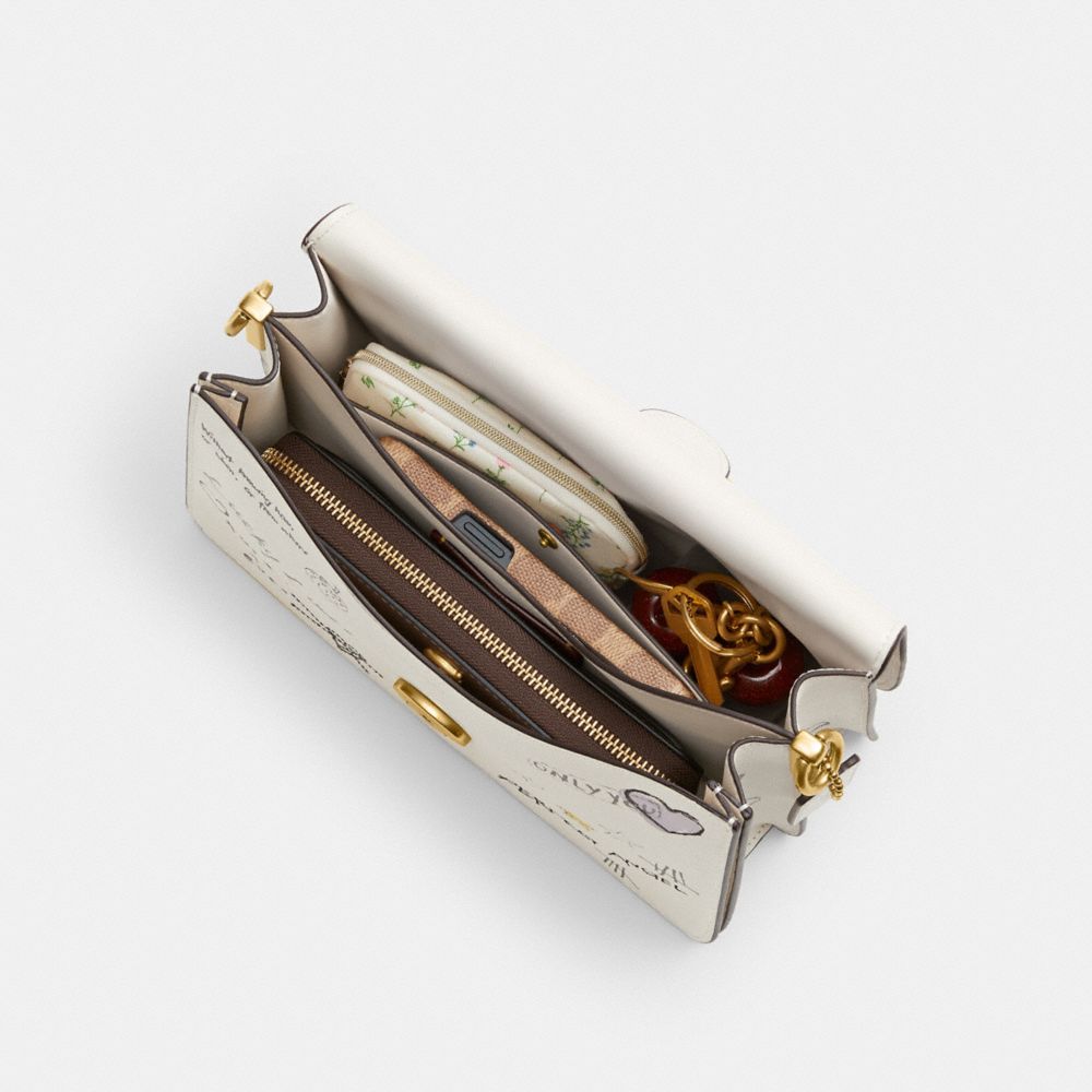 Женские сумки Coach Chain Tabby Shoulder Bag With Sketch Print — фото 3