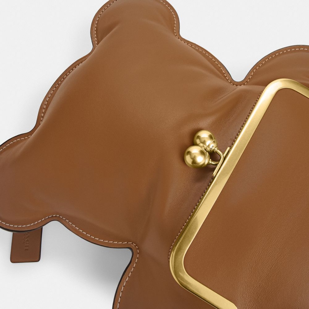 COACH®,Bear Kisslock Frame Bag,,Closer View