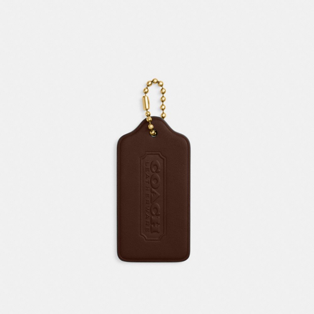 COACH®,Xl Hangtag Bag Charm,,Front View