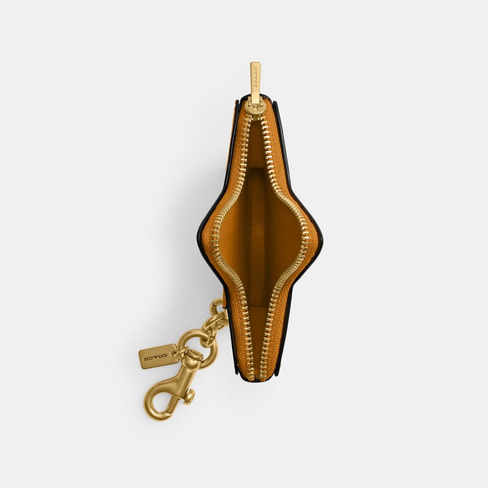 COACH®,Star Coin Purse,Leather,Coin,Logo,Key Ring,Casual,,Inside View,Top View