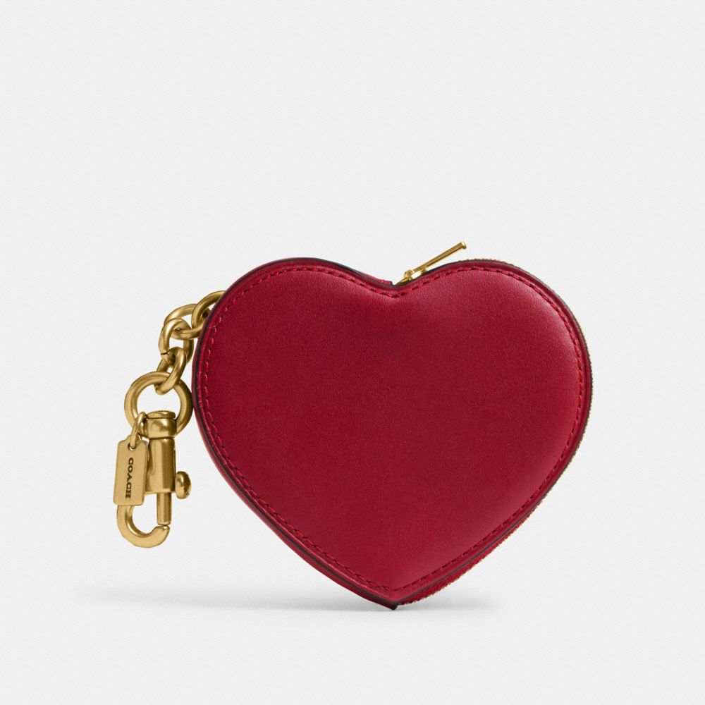 COACH®,Heart Coin Purse,,Front View