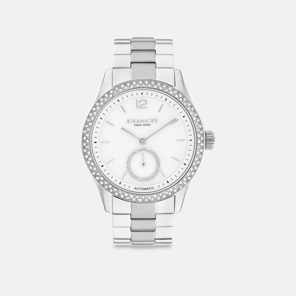 Coach Brooks Automatic Watch, 38mm In Stainless Steel