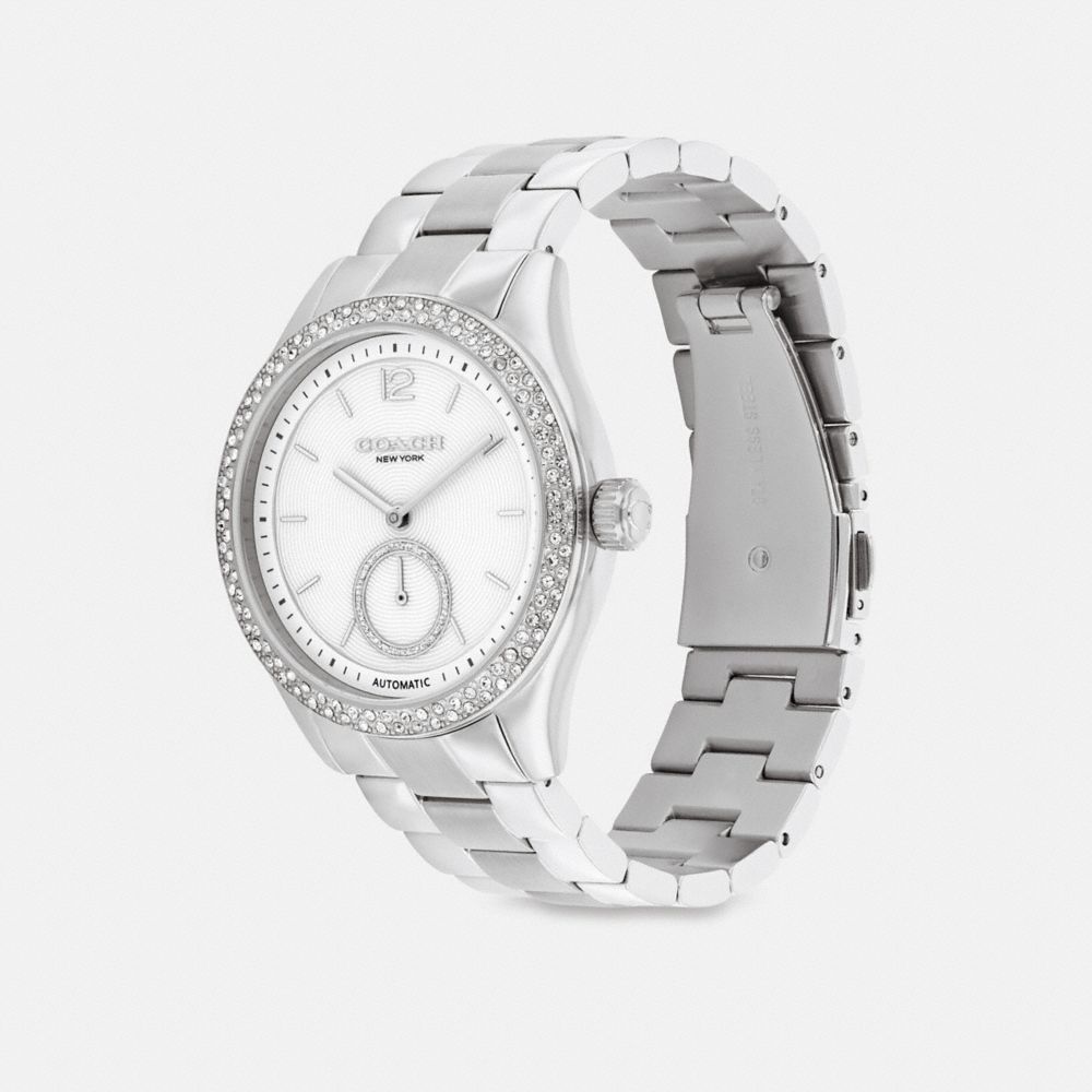 COACH®,Brooks Automatic Watch, 38 Mm,,Angle View