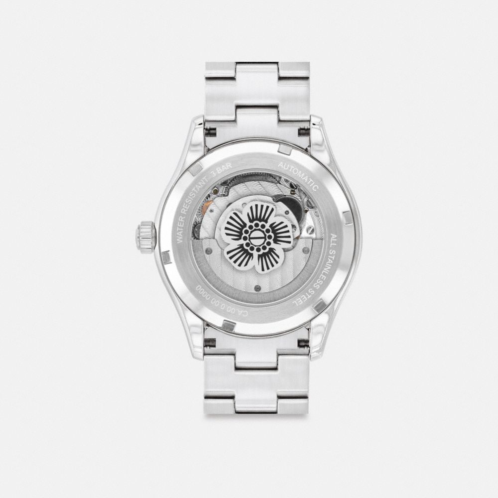 COACH®,Brooks Automatic Watch, 38 Mm,,Back View