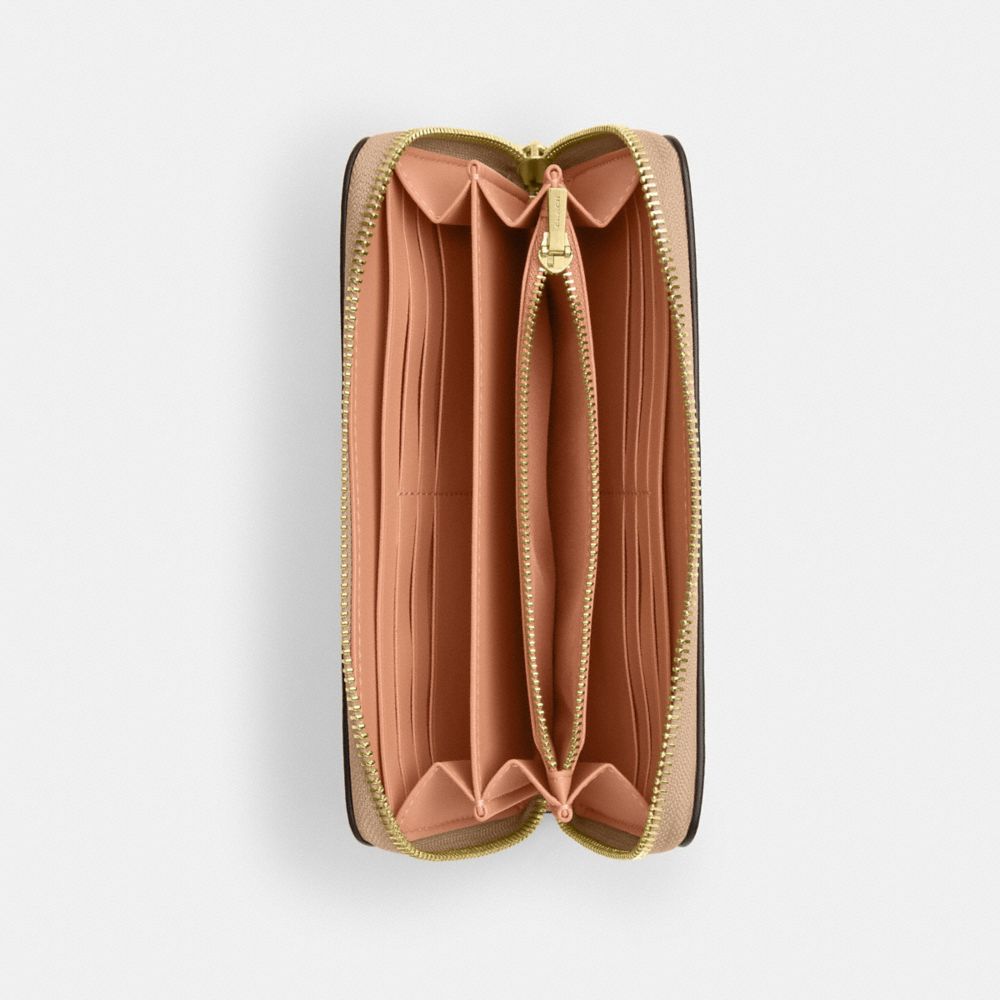 COACH®,Long Zip Around Wallet,,Inside View,Top View