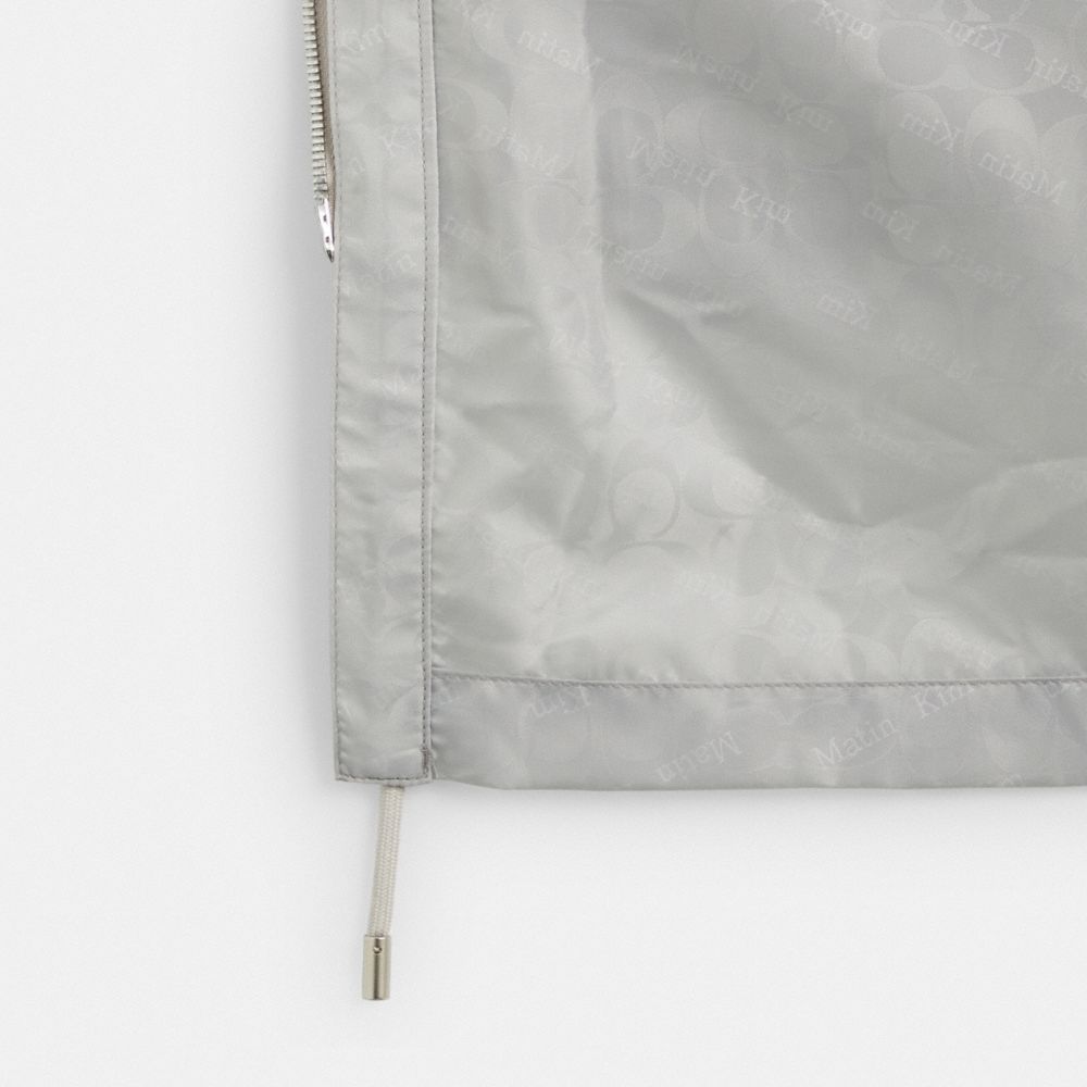 COACH®,【COACH MATIN KIM】レイヤード コーティング フーディー ジャンパー,ジャケット＆アウター,