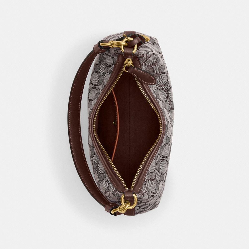 COACH®,Juliet Shoulder Bag 25 In Signature Jacquard,,Inside View,Top View
