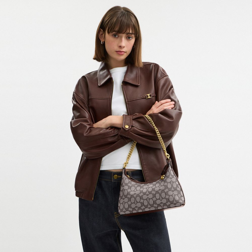 COACH®,Juliet Shoulder Bag 25 In Signature Jacquard,,Detail View