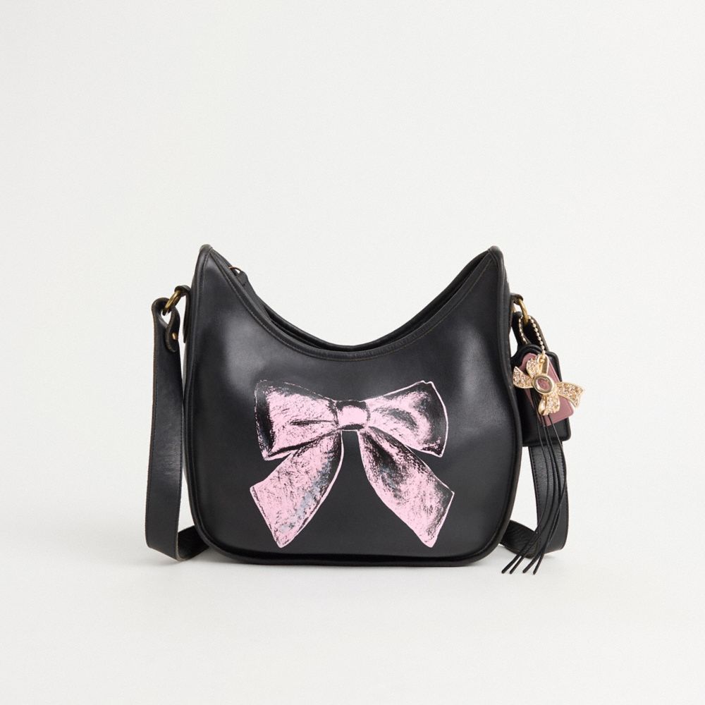 Vintage Coach Purple Becket Zip Shoulder