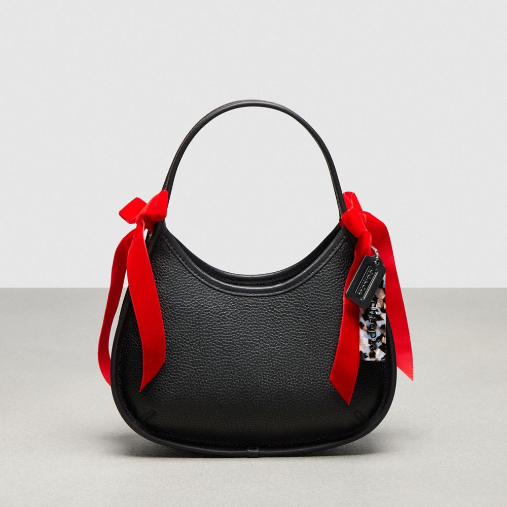 COACH®,Ergo Bag In Coachtopia Leather With Velvet Bows,,Front View