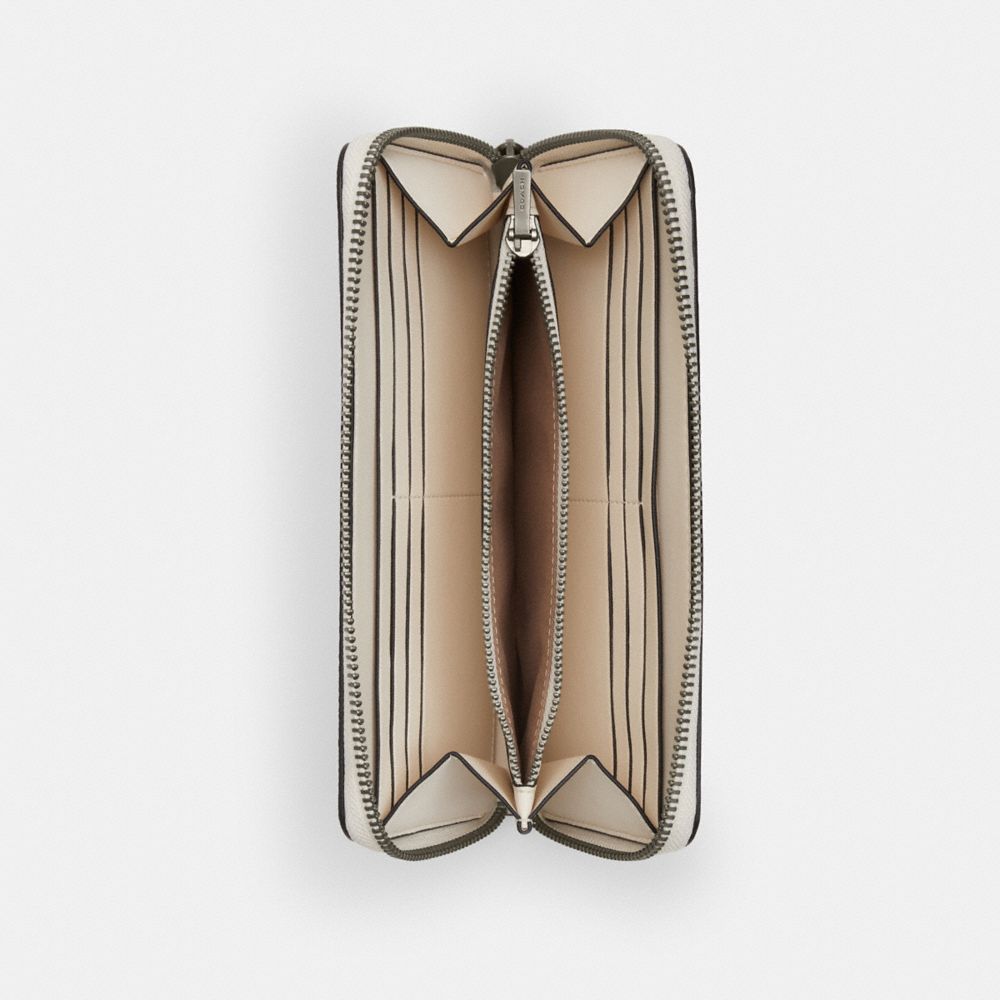 COACH®,アコーディオン ウォレット・シグネチャー キャンバス・コーチ グラフィック,長財布,ﾁｮｰｸ/ﾃﾞｨｰﾌﾟ ﾌﾞﾙｰ