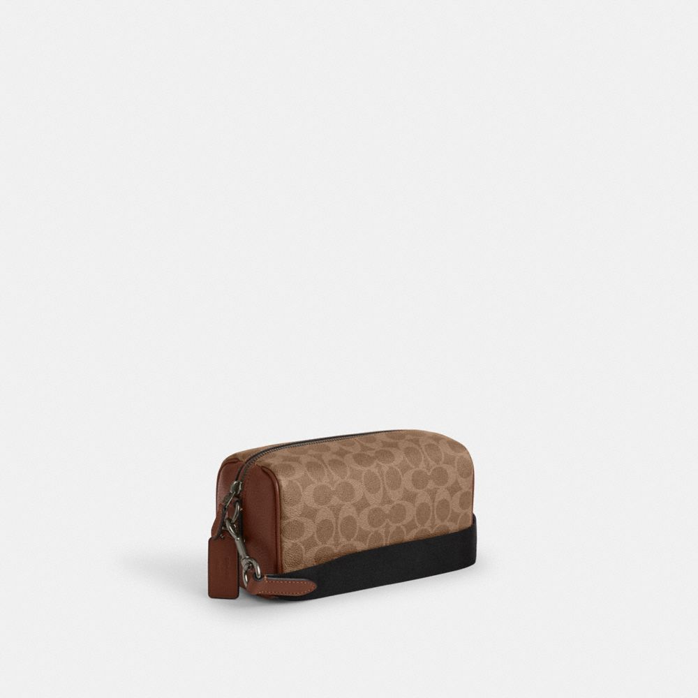 COACH®,【COACH X PEANUTS】アクセル クロスボディ バッグ・シグネチャー キャンバス・パッチ,斜め掛け&ボディバッグ,ﾀﾝ ﾏﾙﾁ