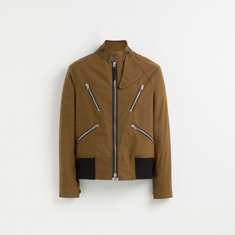 Coach Restored Zip Barracuda Mac Coat In Military
