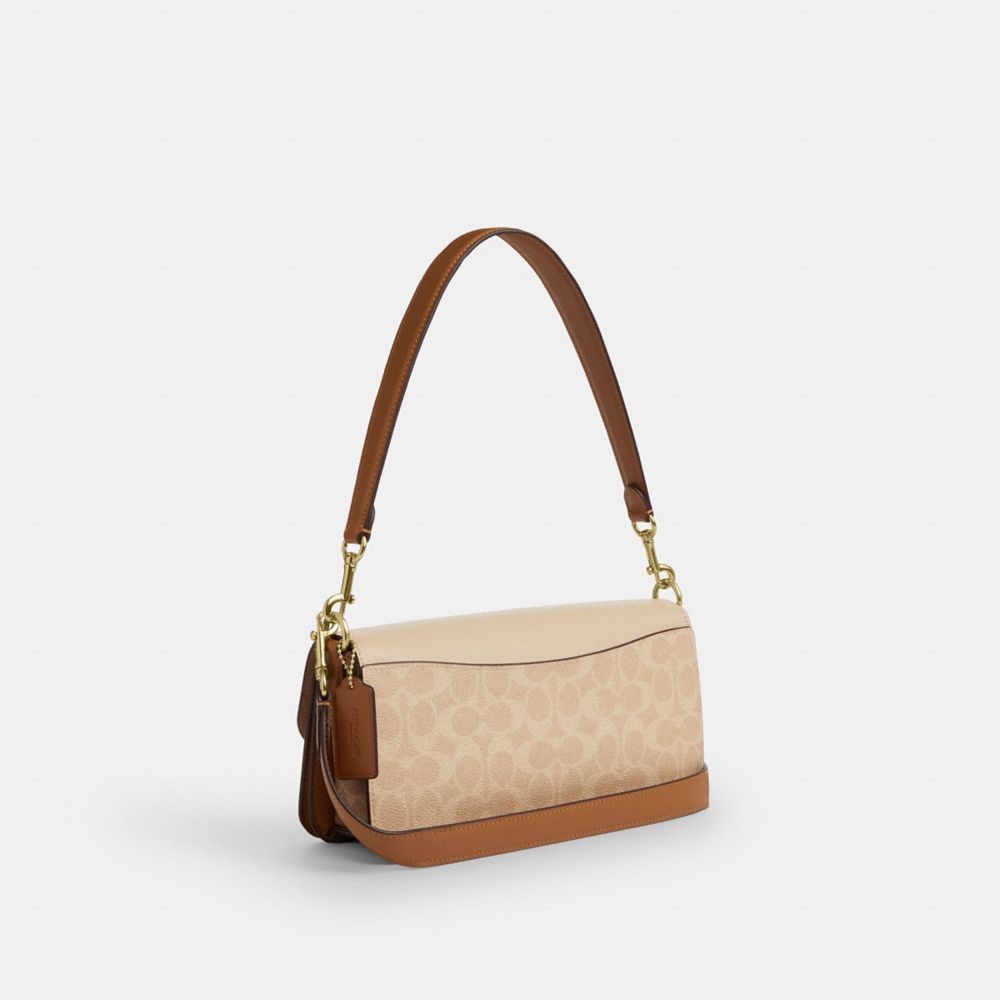 COACH®,Morgan Shoulder Bag In Blocked Signature Canvas,,Angle View