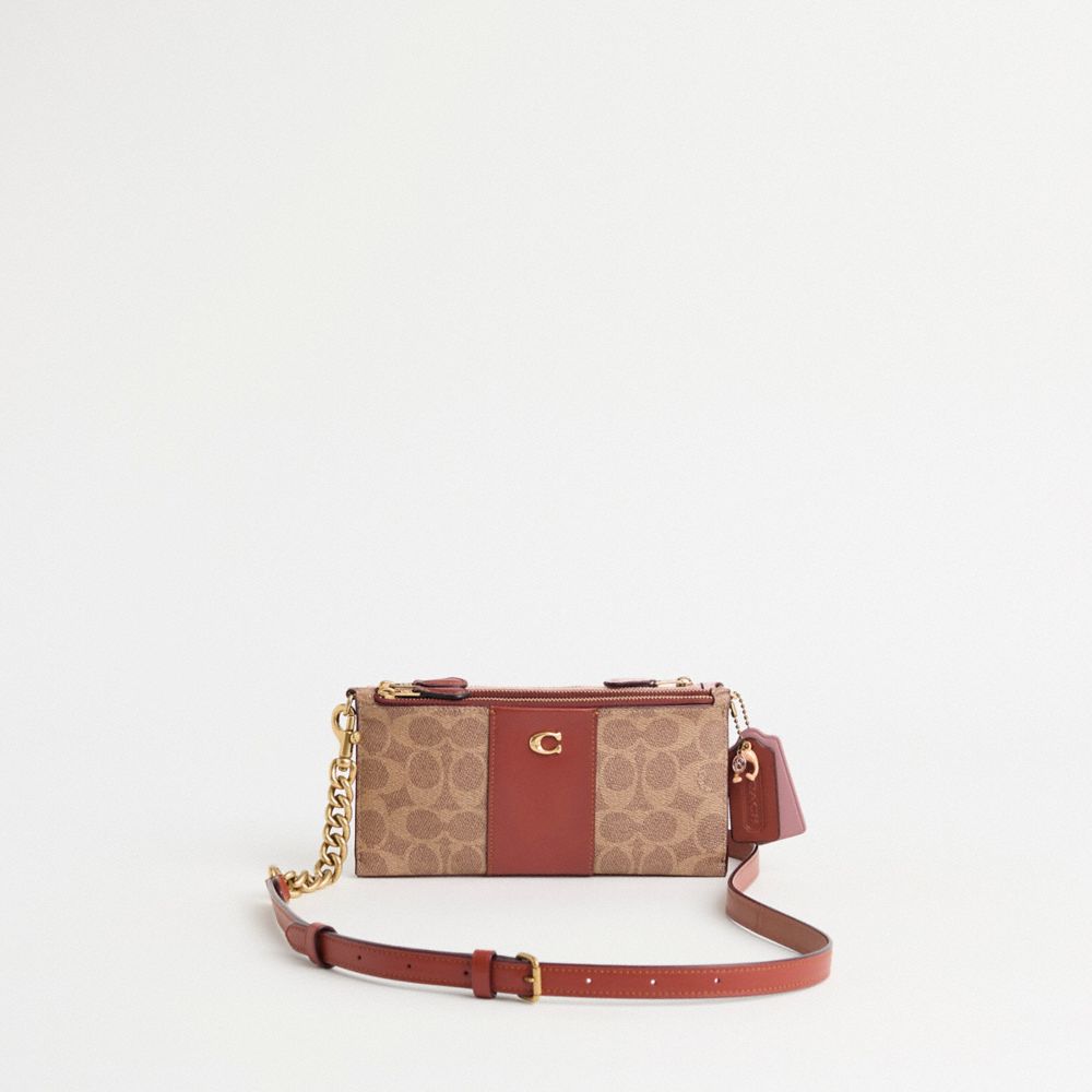 COACH UPCRAFTED DOUBLE UP WALLET CROSSBODY CREATION 