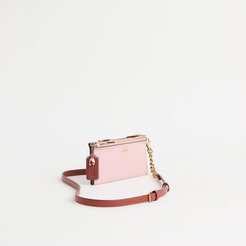 COACH UPCRAFTED DOUBLE UP WALLET CROSSBODY CREATION 