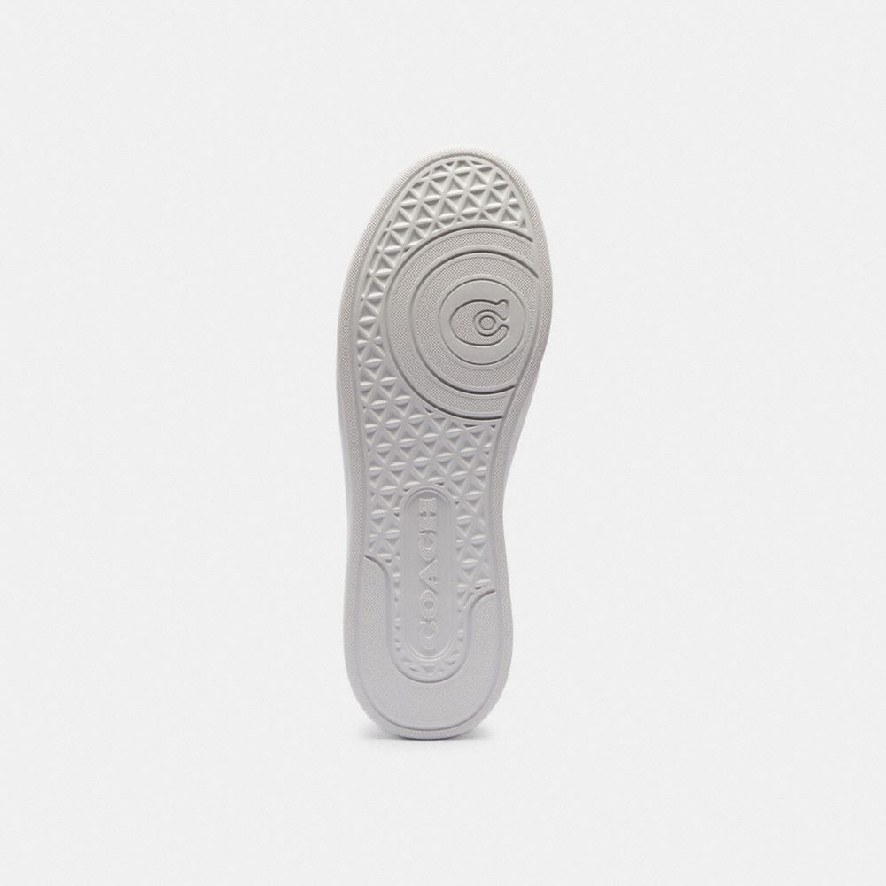 COACH®,High Line Sneaker In Signature Canvas,Canvas,Casual,Pull Tab,Casual,Pink,Outsole View