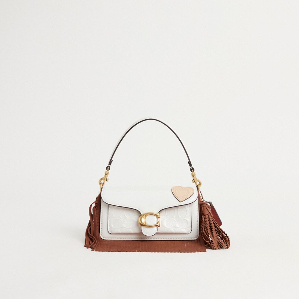 COACH®,Upcrafted Tabby Shoulder Bag 20 In Signature Leather,,Front View