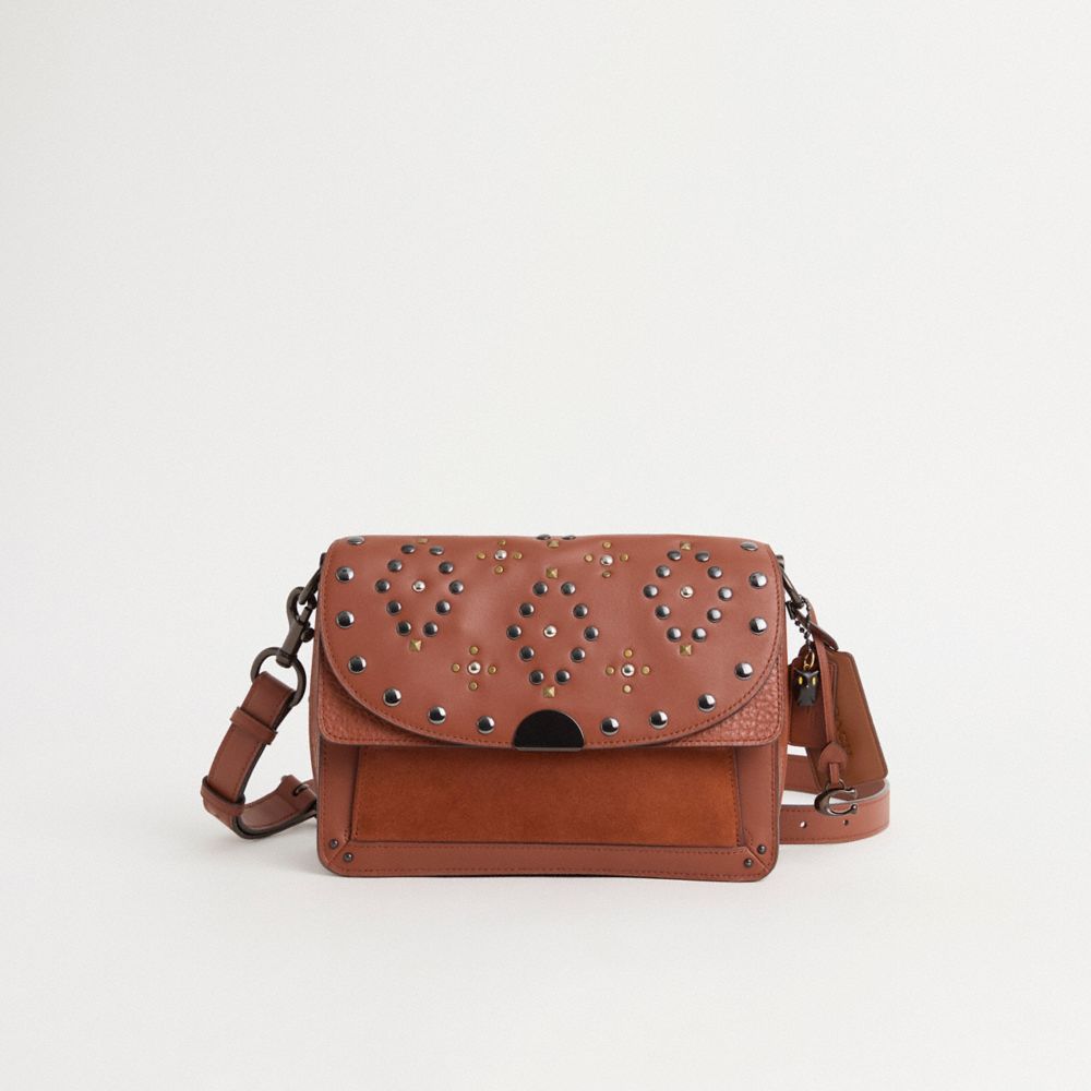 Coach Upcrafted Dreamer Shoulder Bag In Pewter/1941 Saddle
