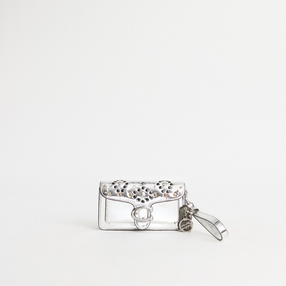 Coach Upcrafted Tabby Crossbody In Silver Metallic In Silver/silver