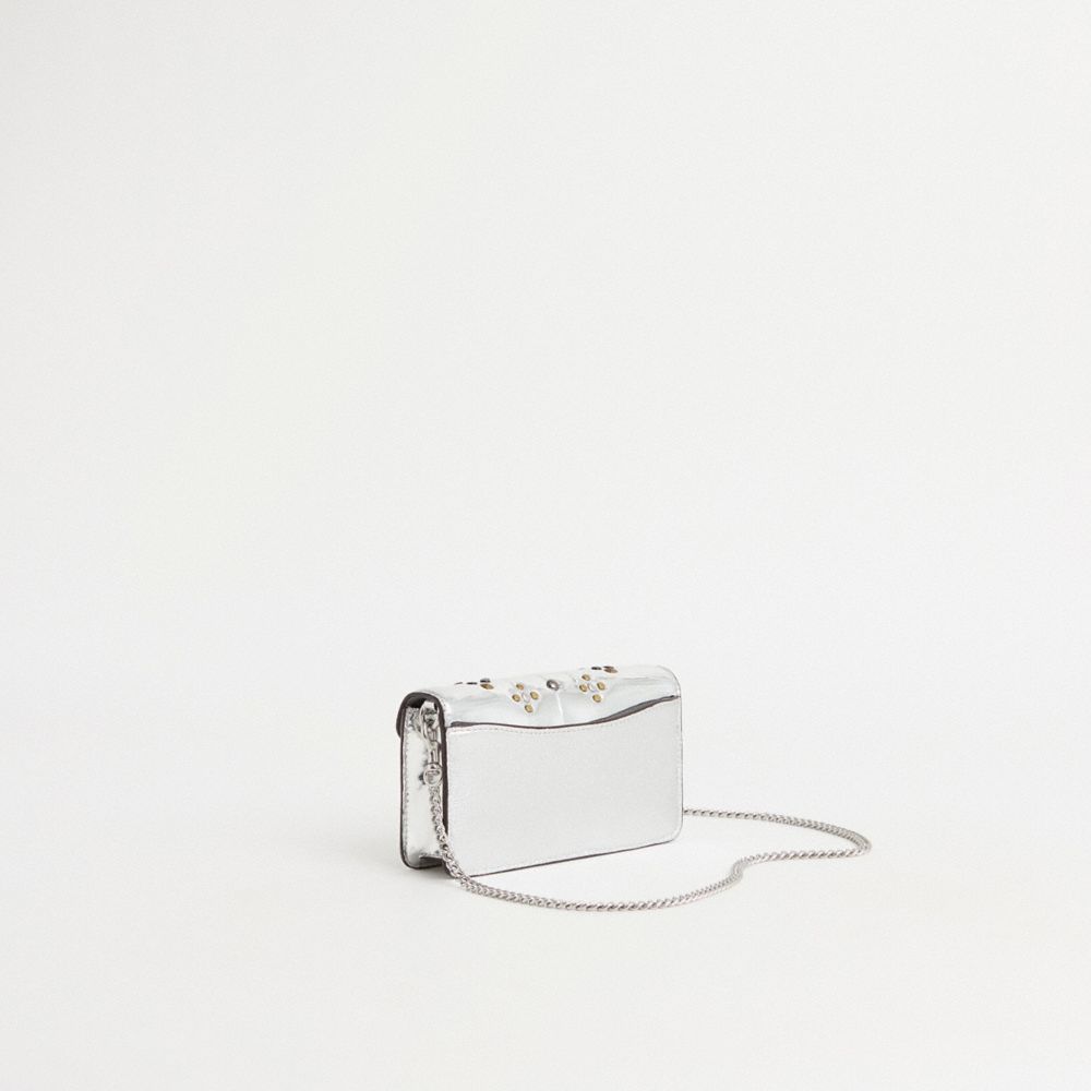 Coach Upcrafted Tabby Crossbody In Silver Metallic In Silver/silver