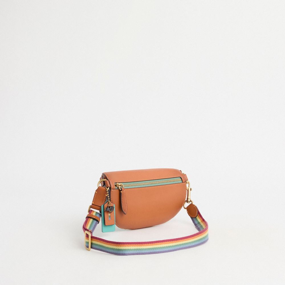 Coach Upcrafted Bethany Belt Bag With Rainbow Quilting