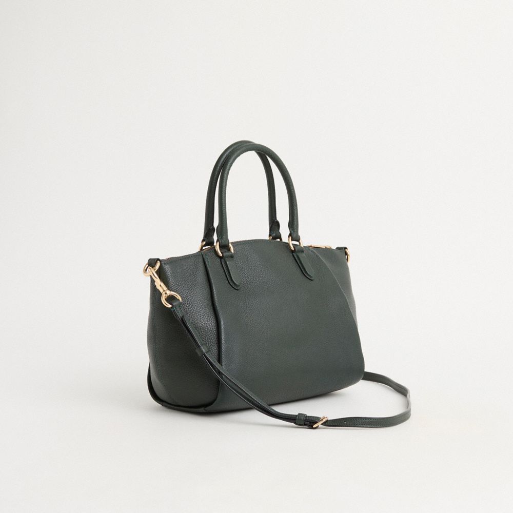 COACH®,Upcrafted Elise Satchel Bag,,Angle View