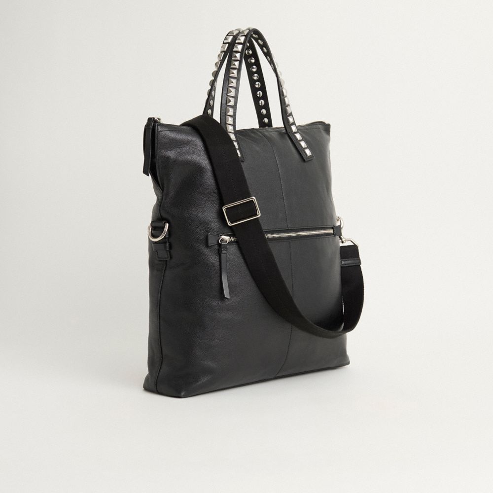 COACH®,Upcrafted Thompson Crossbody Foldover Tote,,Angle View