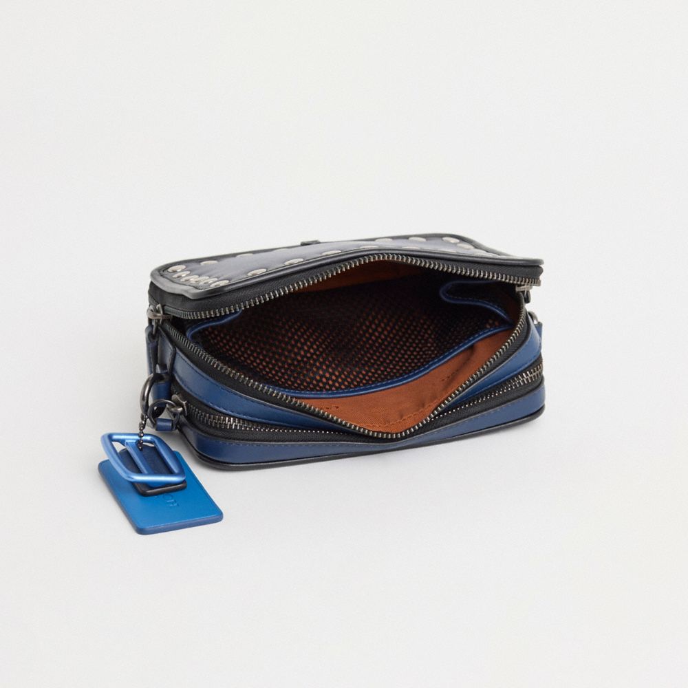 Coach Upcrafted Charter Crossbody With Hybrid Pouch In Deep Blue