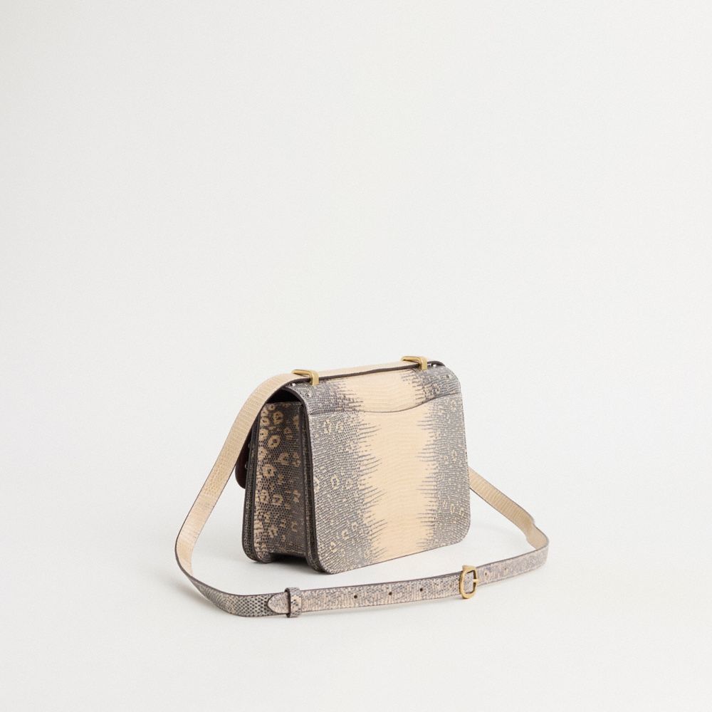 COACH®,Upcrafted Alie Shoulder Bag In Lizard,,Angle View
