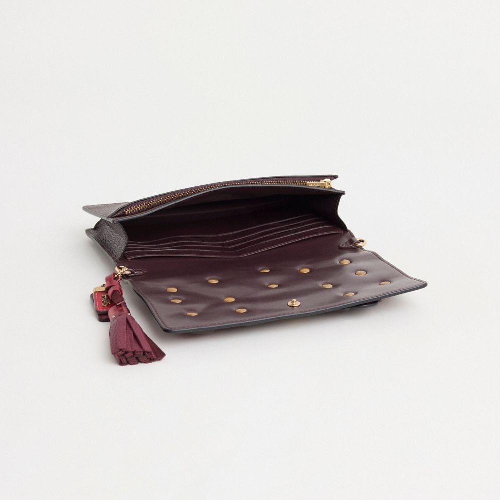 COACH®,Upcrafted Hayden Foldover Crossbody Clutch,,Inside View,Top View