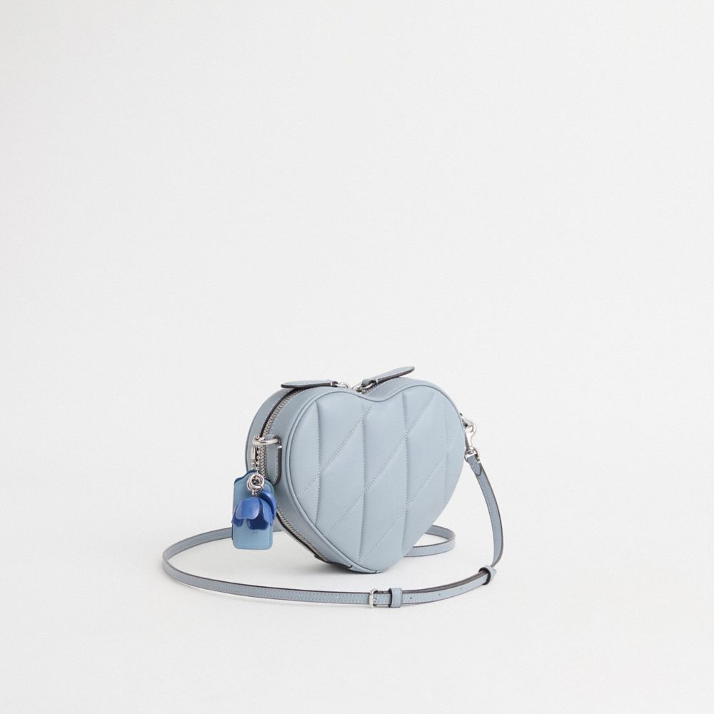 COACH®,Upcrafted Heart Crossbody Bag With Quilting,,Angle View