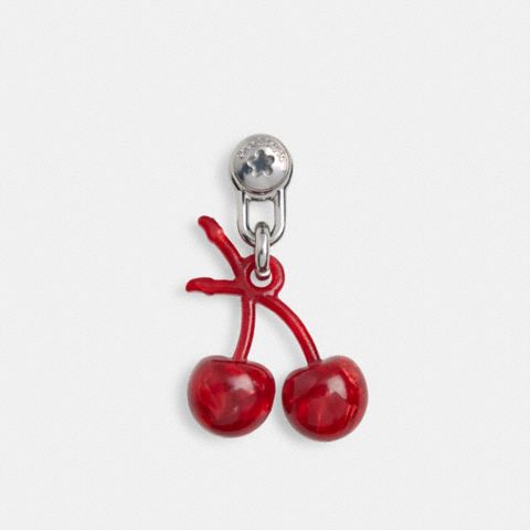 Брелоки Coach Cherry Bag Charm With Screwback