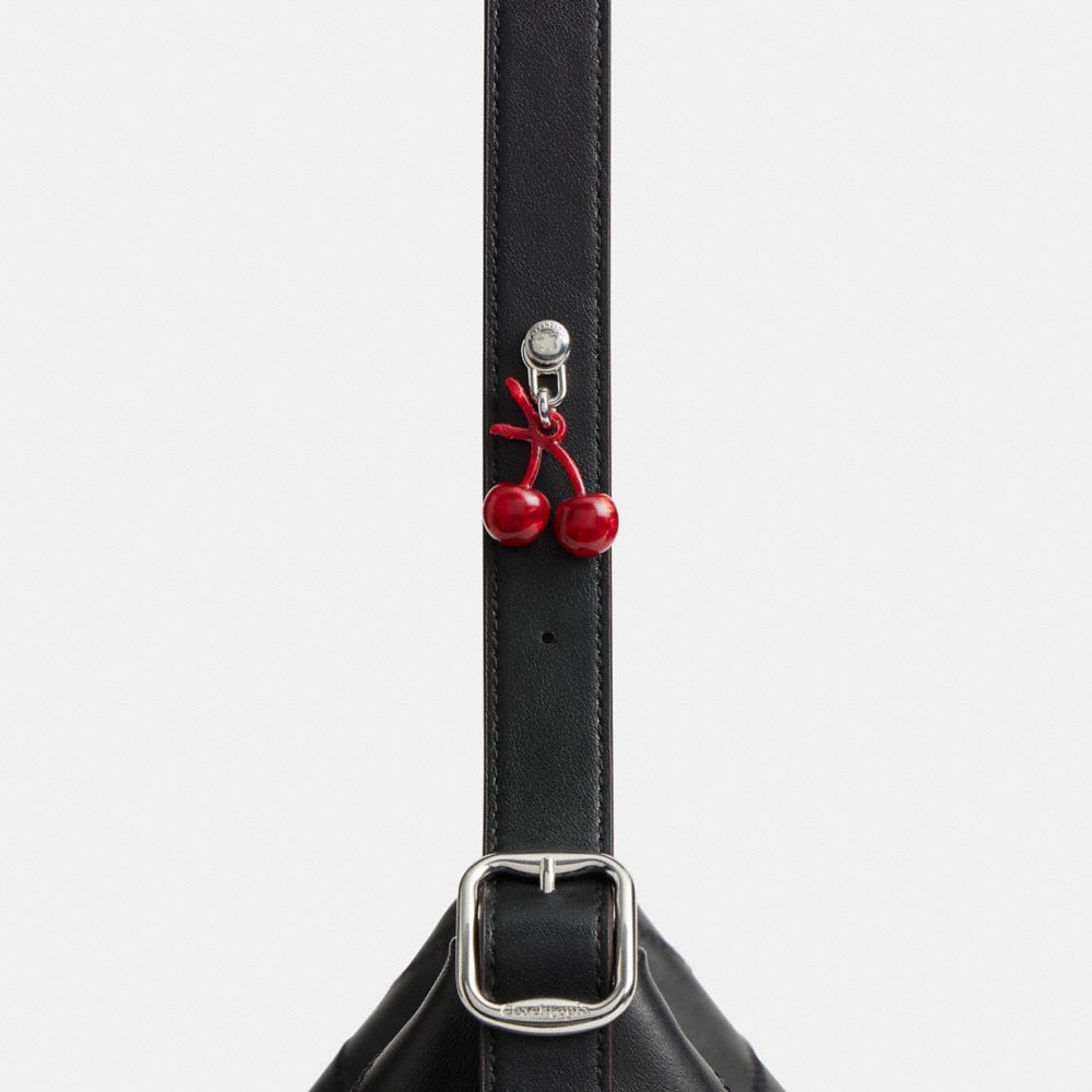 COACH®,Red Cherry Bag Charm,,Angle View