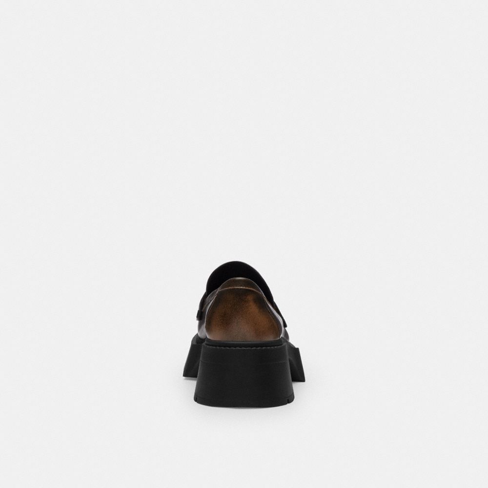 COACH®,Leah Platform Loafer In Loved Leather,,Alternate View
