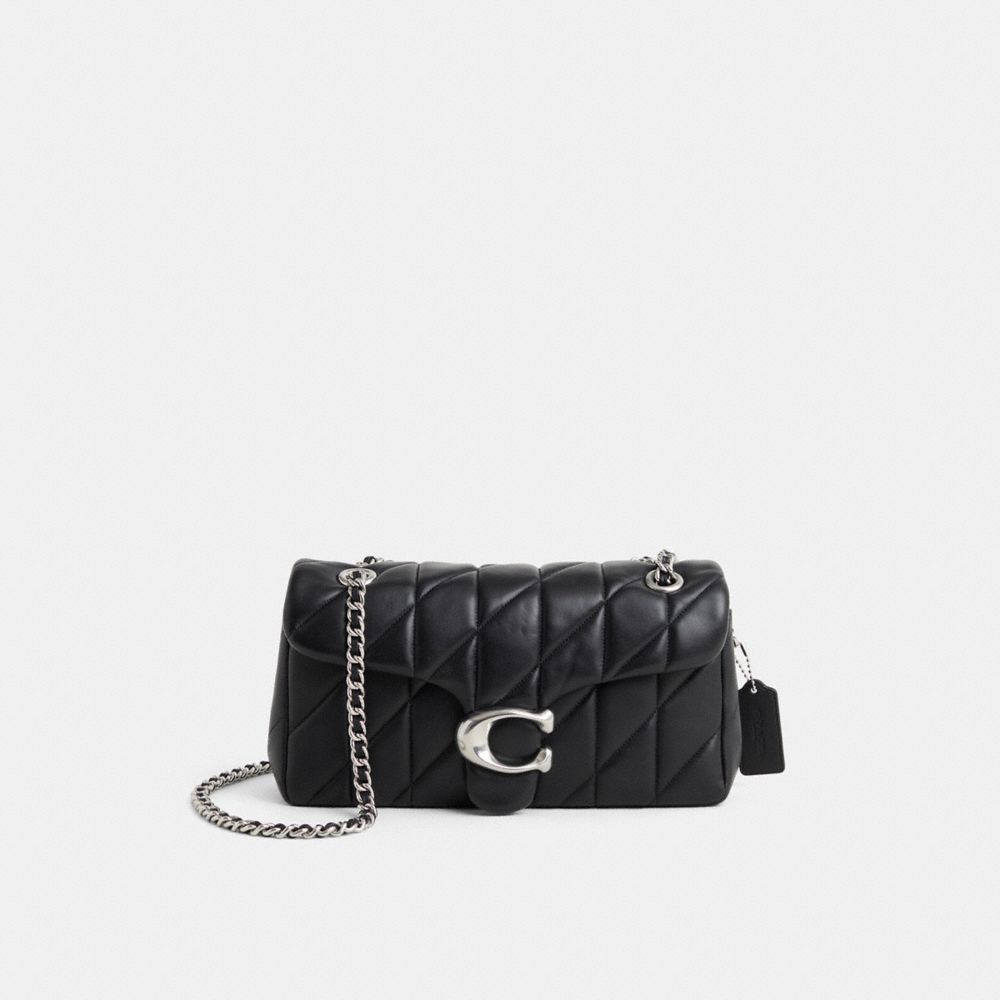 Coach Restored Tabby Shoulder Bag 26 With Pillow Quilting In Silver/black