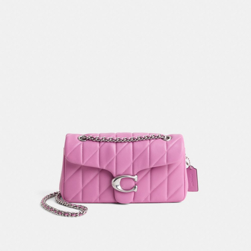 COACH®,Restored Tabby Shoulder Bag 26 With Pillow Quilting,Shoulder Bag,Logo,Metal,Chain Detail,Embossed,Sustainable,Brass...,,Front View