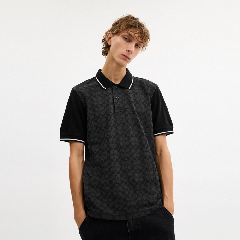Мужские топы Coach Signature Polo — фото 2