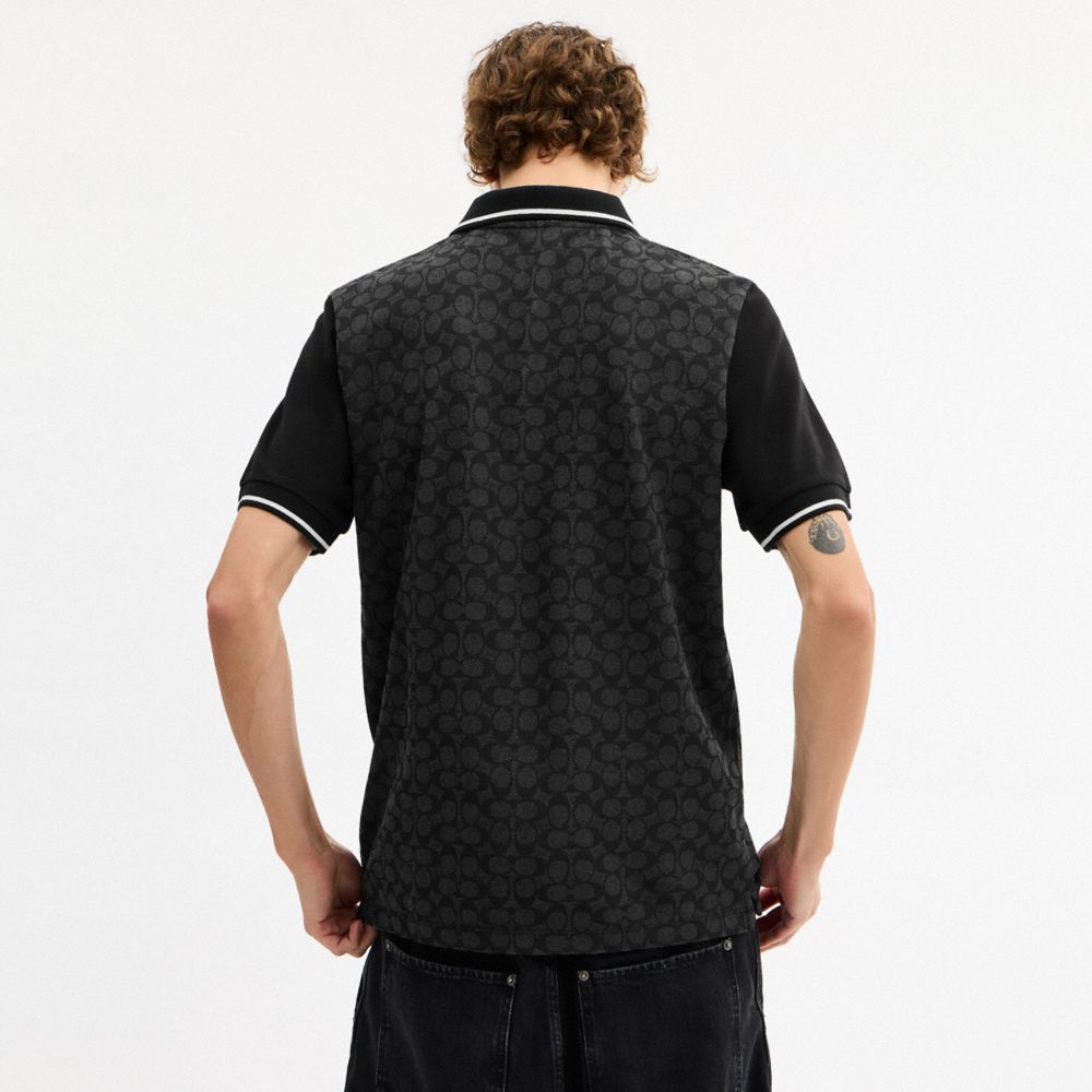 Мужские топы Coach Signature Polo — фото 3