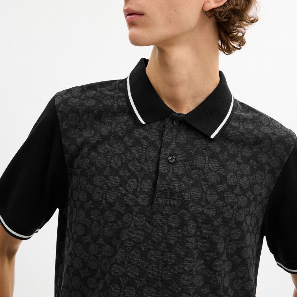 Мужские топы Coach Signature Polo — фото 4