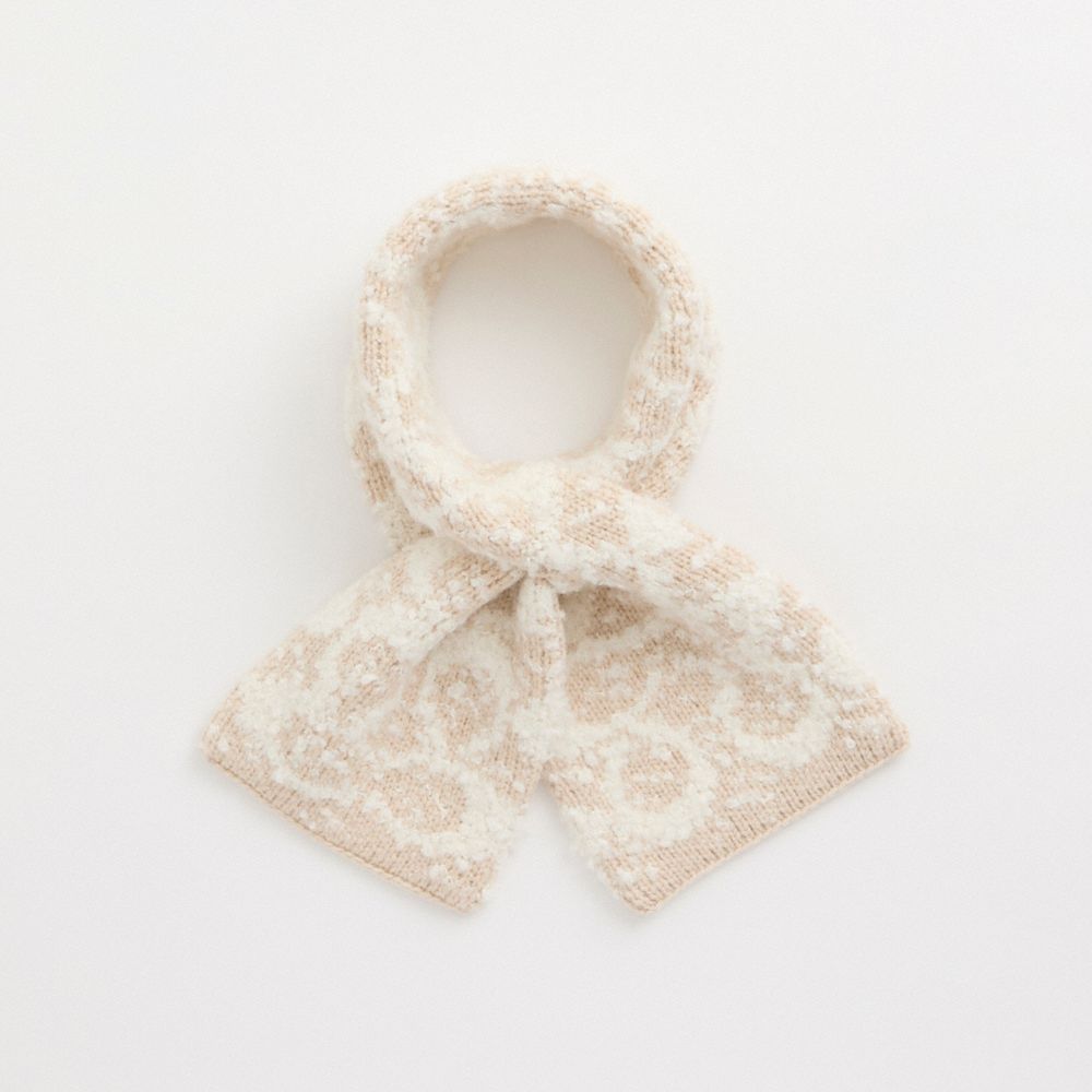 Coach Restored Signature Cashmere Scarf In Chalk