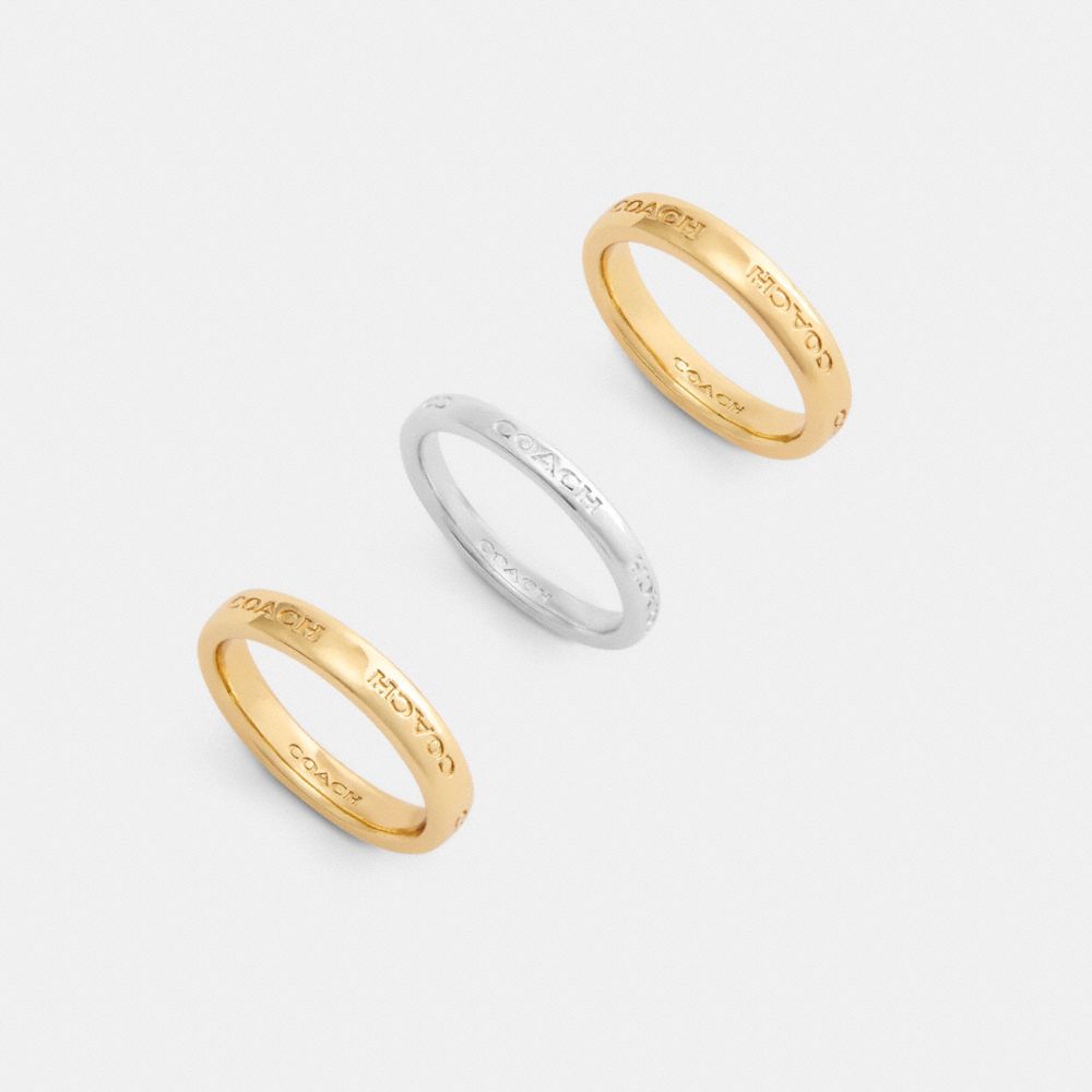 COACH®,Coach Triple Ring Set,,Inside View,Top View