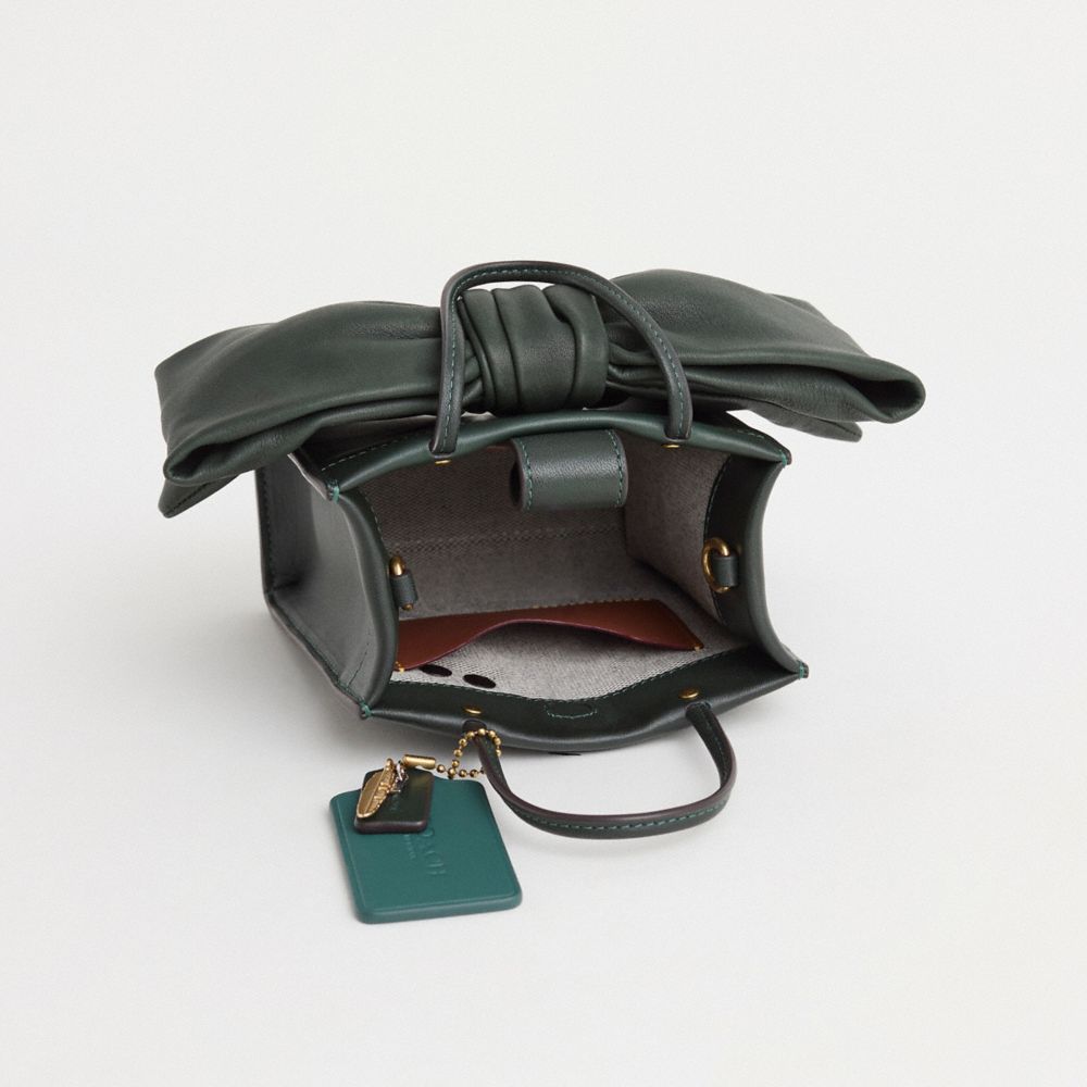 COACH®,Upcrafted Mini Cashin Tote,,Inside View,Top View