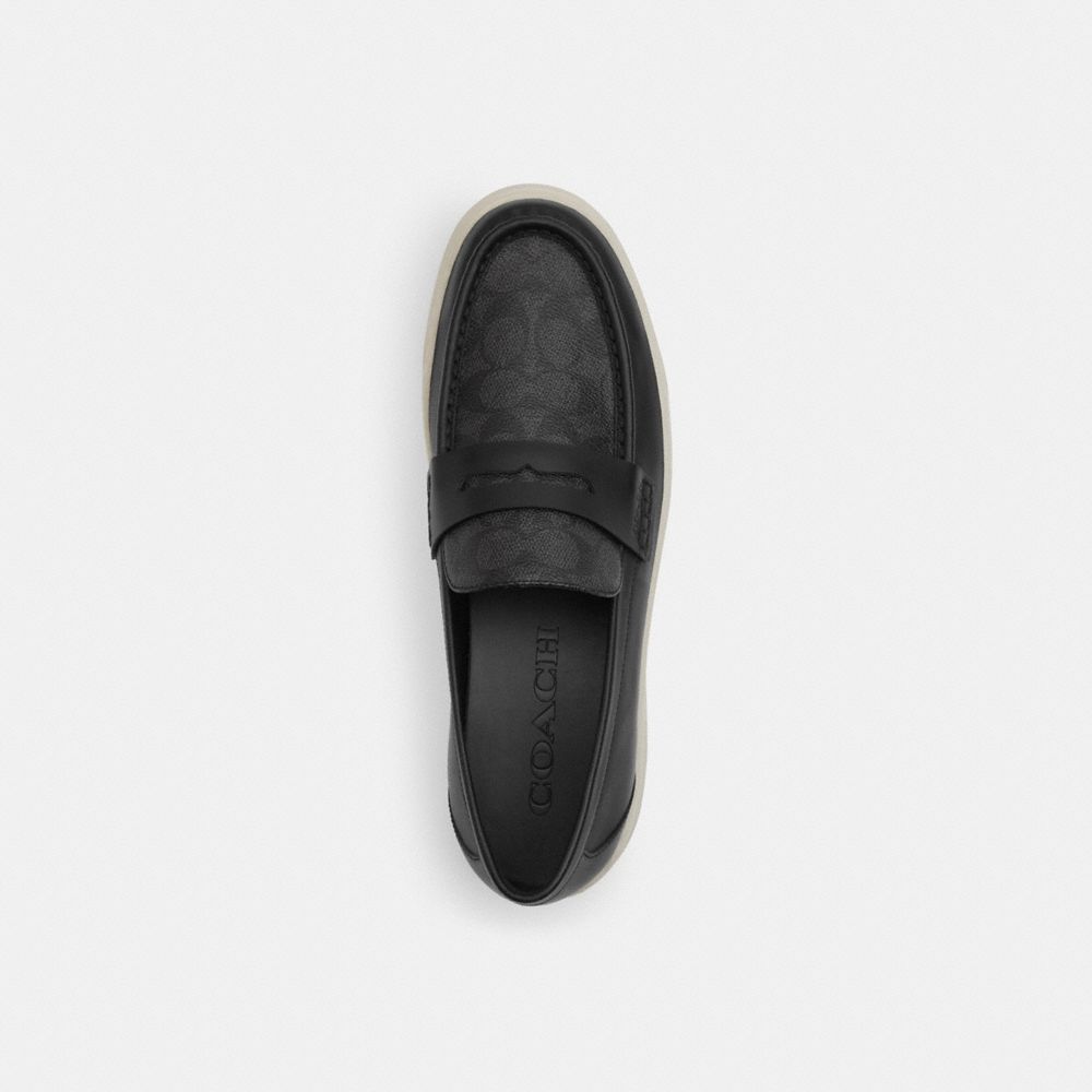 COACH®,Hybrid Loafer With Signature Canvas,,Inside View,Top View
