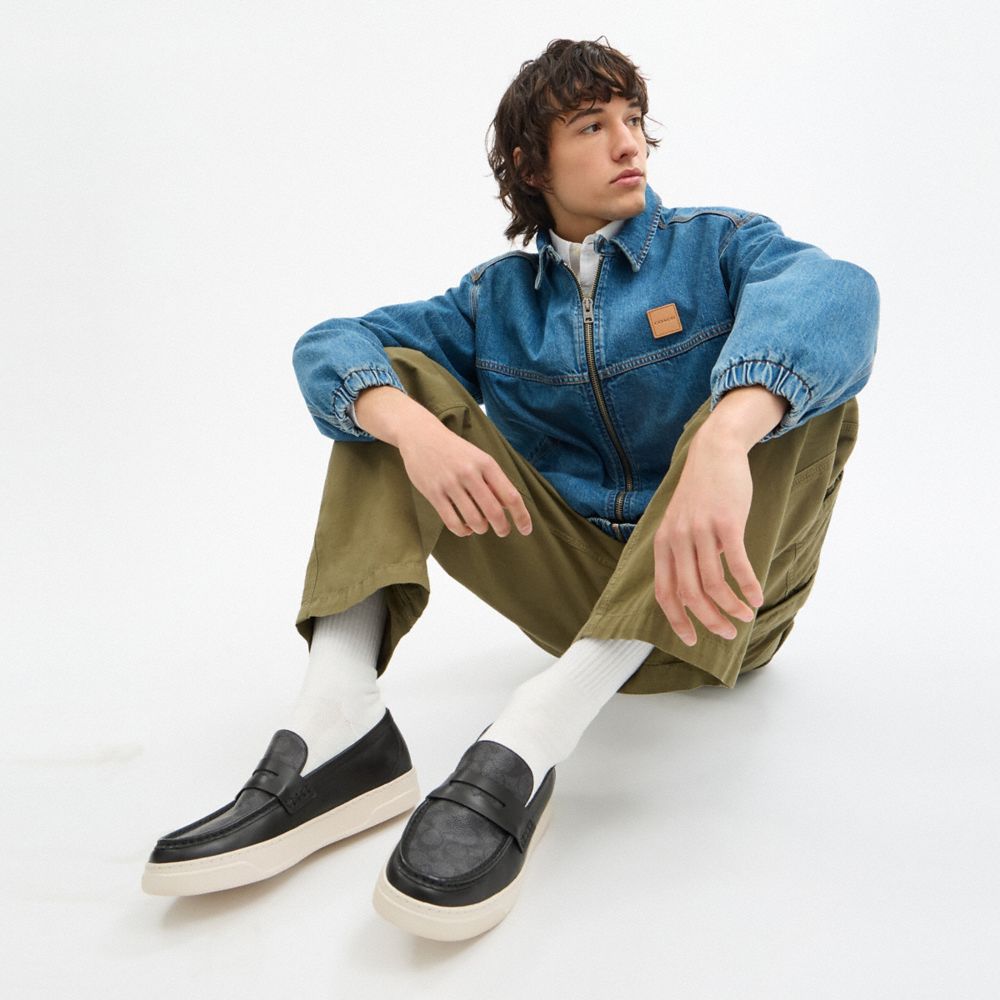 COACH®,Hybrid Loafer With Signature Canvas,,Detail View
